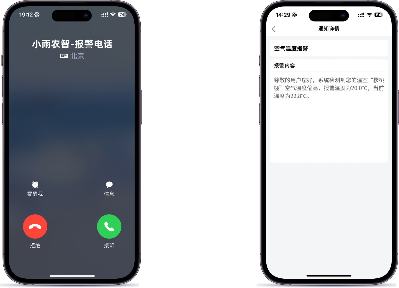 APP实时监测,异常情况及时报警